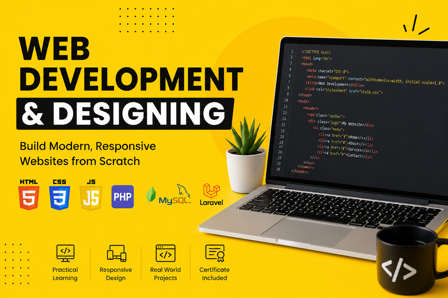 Complete Web Development & Designing Bootcamp